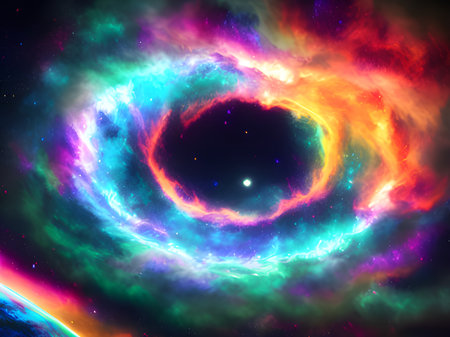 nebula in deep space. elements of this image furnishedの素材