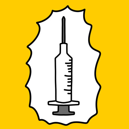 vaccination cartoon icon design illustrationの写真素材