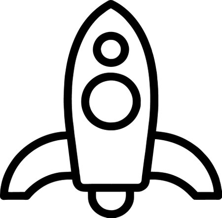 black and white of rocket cartoonの写真素材