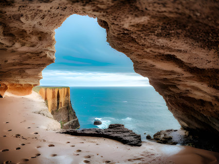 the beautiful view of the seaの素材