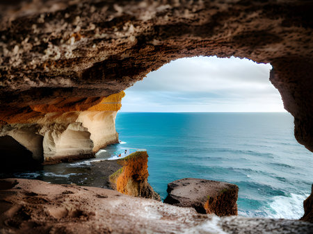 the beautiful view of the seaの素材