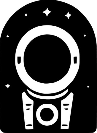 astronomy space icon in outline styleの写真素材