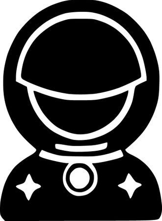 astronomy space icon in outline styleの写真素材