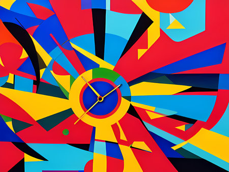 modern abstract geometric pattern backgroundの素材