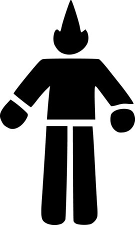 illustration of a evil man monster iconの写真素材