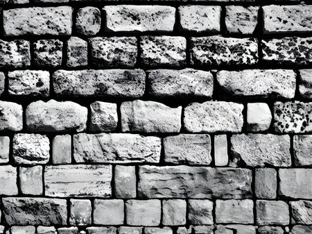 old grunge brick wall backgroundの素材