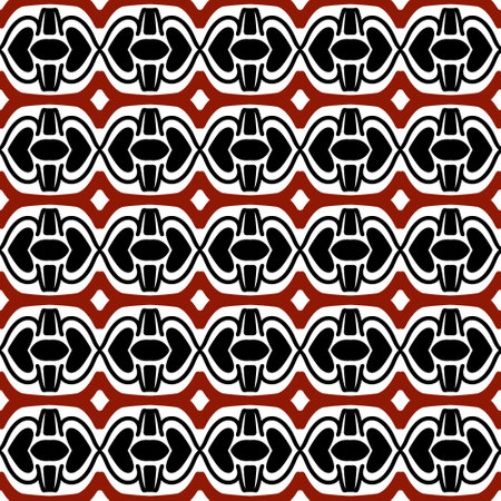 seamless pattern of black and white backgroundの写真素材
