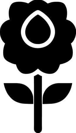 flower blossom garden icon in solid styleの写真素材