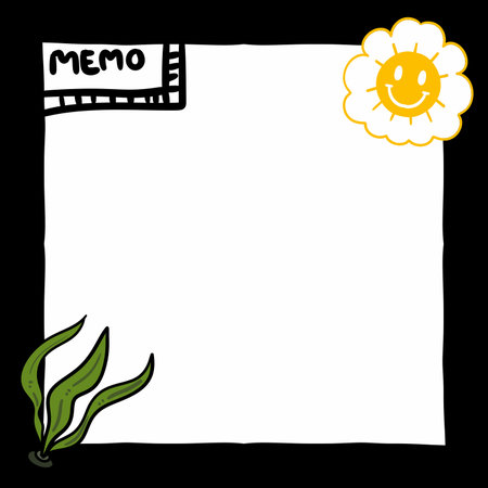illustration of a cartoon background with flowers