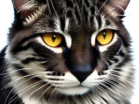 portrait of a cute catの素材