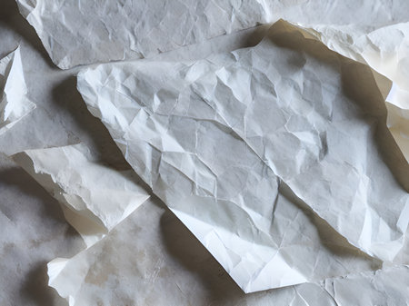close up paper crumpled background, textureの写真素材