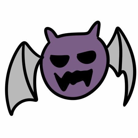 bat with a face of a vampire
