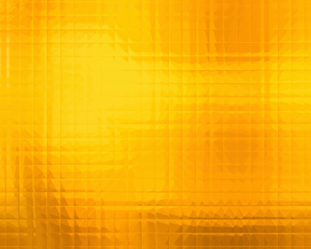 yellow background with a pattern of different sizes.の写真素材