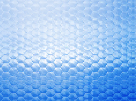 abstract blue background with geometric elements. 3d illustration.の写真素材