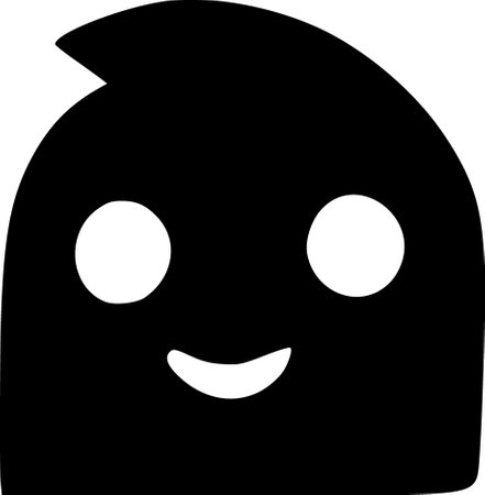 monster cartoon. web icon simple designの写真素材