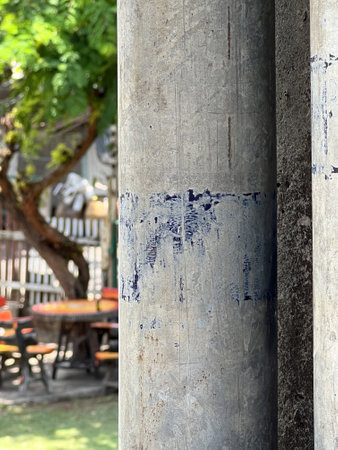 old rusty pipes in the parkの写真素材