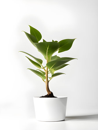 green plant in a ceramic potの素材
