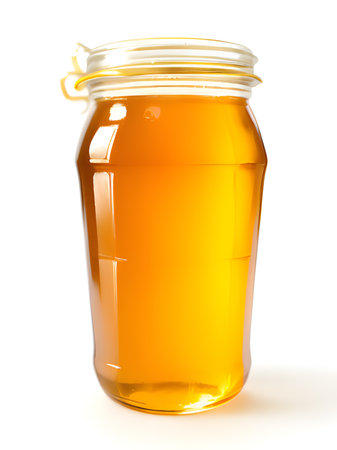 honey isolated on white backgroundの素材