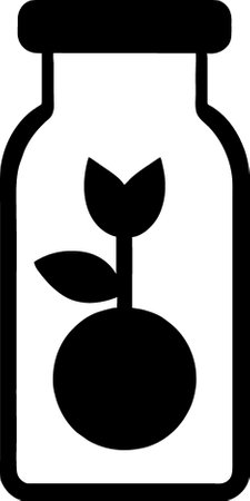 jar icon in outline styleの写真素材