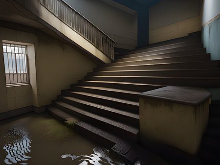 interior of the old townの素材