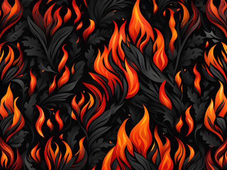 black and red fire pattern backgroundの素材