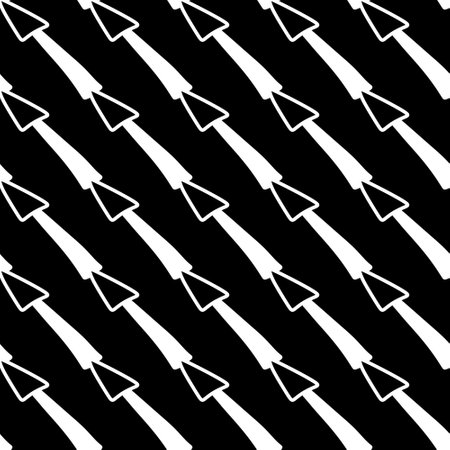 seamless pattern with black and white arrows.の写真素材