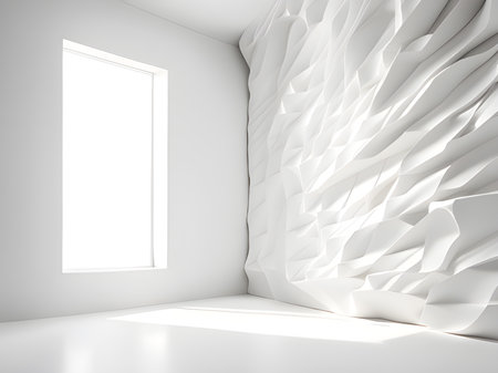 white interior modern future smoothの素材