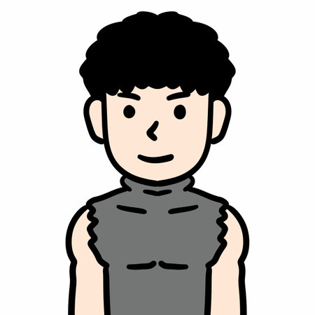 cute man cartoon character on a white background