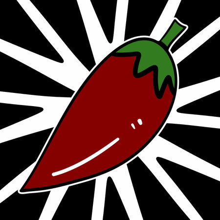 art cartoon hot chili pepperの写真素材