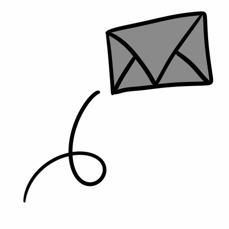 envelope mail isolated icon illustration designの写真素材