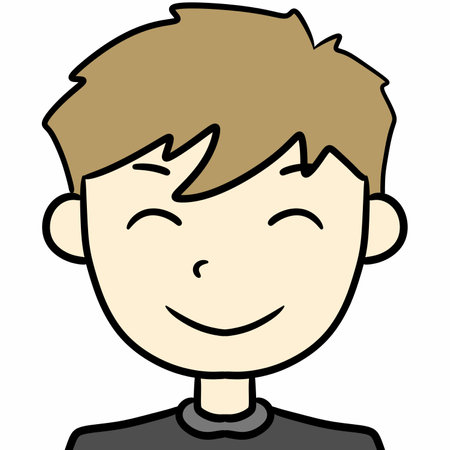 cute man cartoon on white backgroundの写真素材