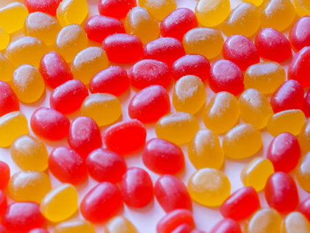 heart shaped jelly sugar backgroundの素材