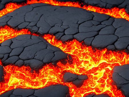 red hot lava texture, 3d renderの素材