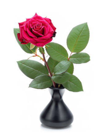 red rose on a white backgroundの素材