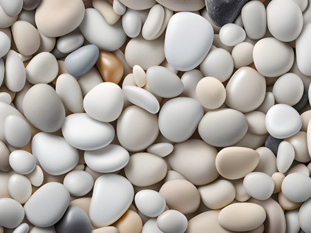 white stones texture background 3d illustrationの素材