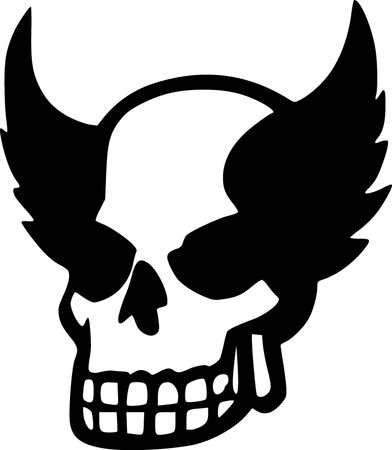 skull. web icon simple designの写真素材