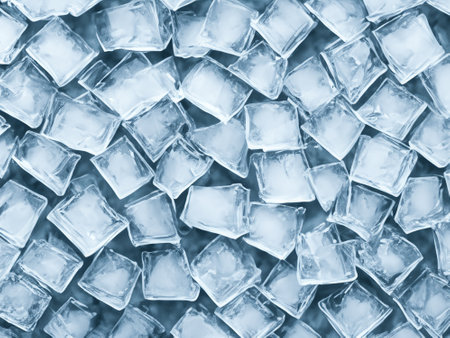 ice cubes background. frozen cube.の素材