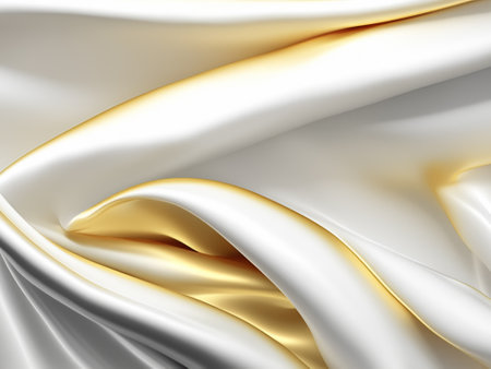 smooth elegant golden silk background satin luxury cloth in sepiaの素材