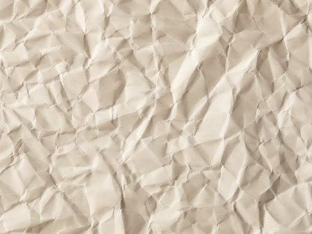 close up white crumpled paper texture.の素材
