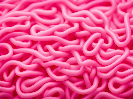 pink noodle abstract texture backgroundの素材