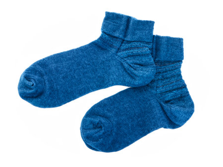 close up pair of socks isolatedの素材