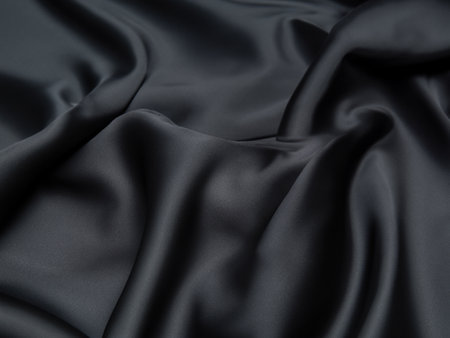 black satin fabric texture backgroundの素材
