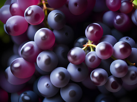 bunch of grapes, close upの素材