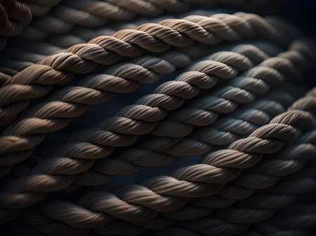 close up of a rope textureの素材