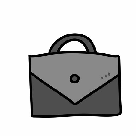 bag cartoon on white backgroundの写真素材