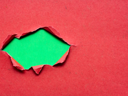 torn paper with space for your messageの素材