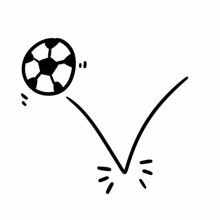 soccer ball cartoon icon illustrationの写真素材