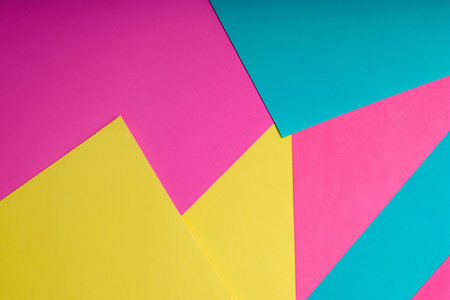 colorful background made of multicolored papersの素材