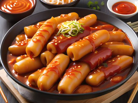 korean food kimchi noodles, korean food styleの素材