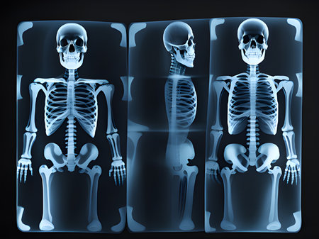 x - ray of human skeletonの素材